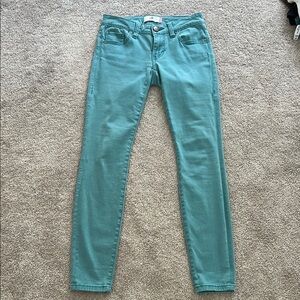 Cabi Boutique Women's Teal Jeans- great condition